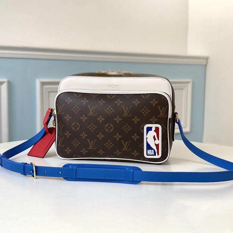 希少色ルイヴィトン x NBA コラボ NIL メッセンジャー 偽物 ショルダーバッグ★モノグラム M85143