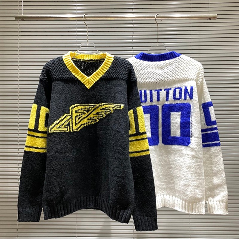 【日本未入荷】​ルイヴィトン ニット 偽物 ステッチクルーネックニット vuw49428