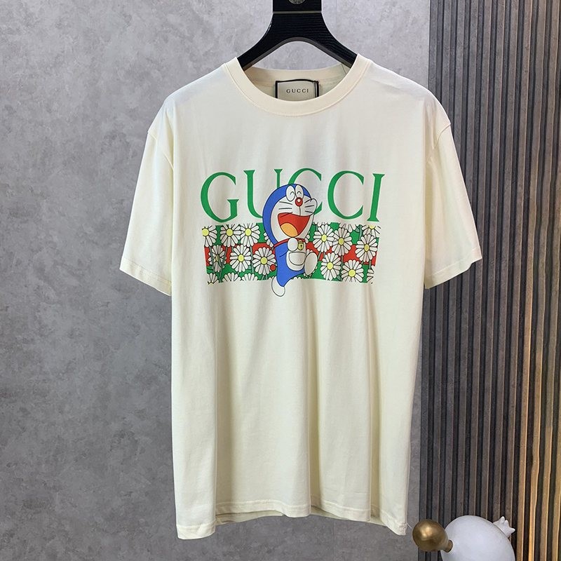 超話題!グッチxドラえもん 偽物★コラボ★オーバーサイズ Tシャツ gug48308