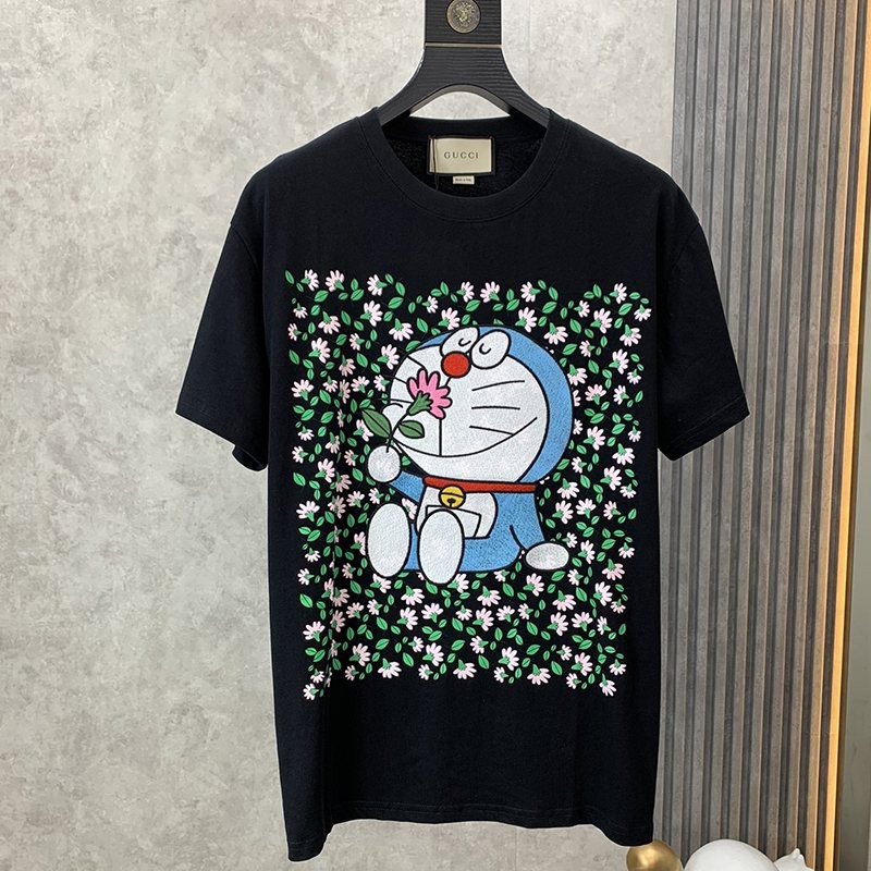 最安値挑戦 ドラえもんx グッチ コピー オーバーサイズ Tシャツ gue63908