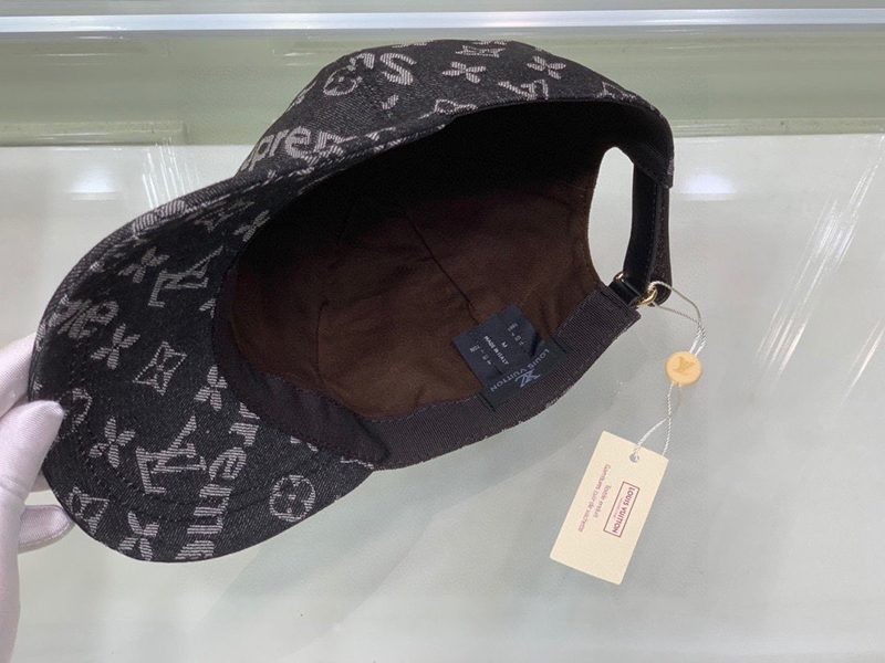 希少色シュプリーム ヴィトン キャップ 偽物 Perforated Camp Cap navy 2色 vub13408