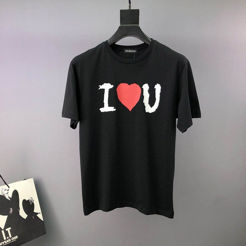 世界中で大人気♪バレンシアガ I LOVE U Tシャツ コピー ブラック baf87726