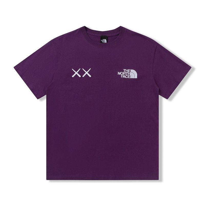 国内発送 ノースフェイス XX KAWS 偽物 エンブロイダリー コットンTシャツ Nog04211