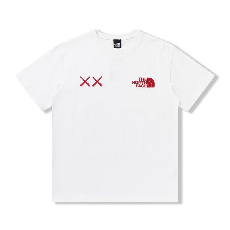 大人気!!新色ノースフェイス XX KAWS コピー エンブロイダリー コットンTシャツ Noh88178