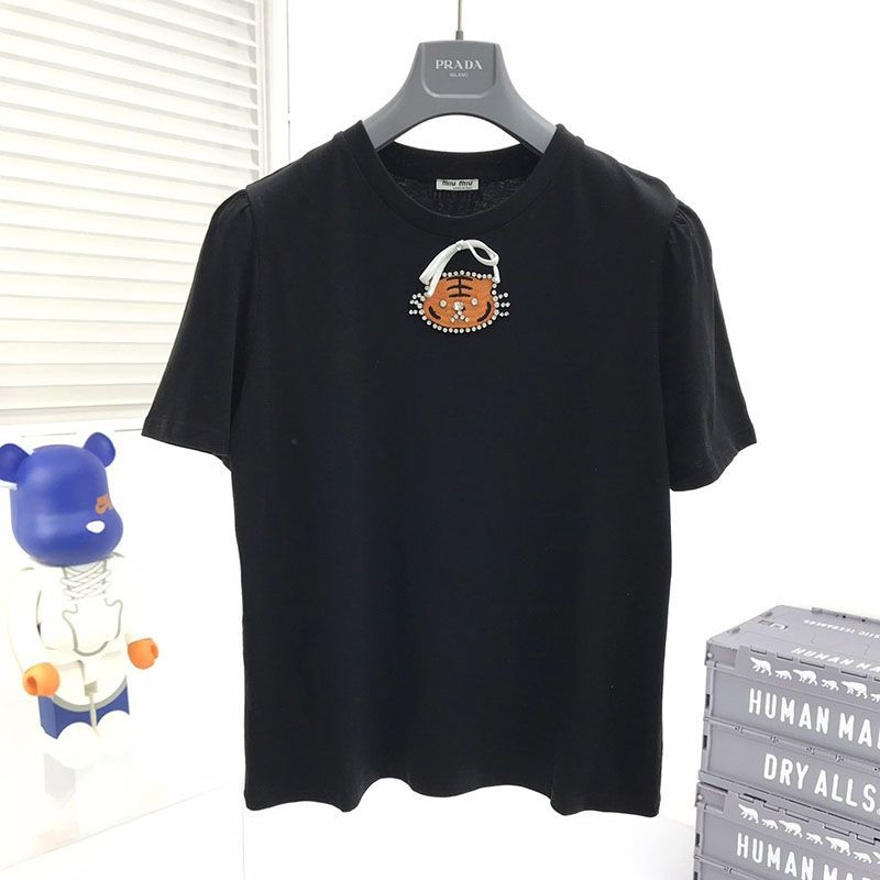 累積売上総額第１位！ミュウミュウ タイガー Tシャツ コピー myt21247