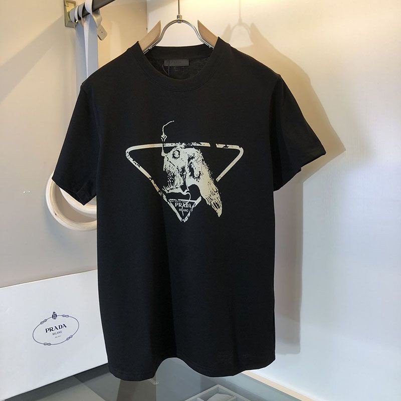 稀少プラダ コピー ロゴ コットンTシャツ pup96231