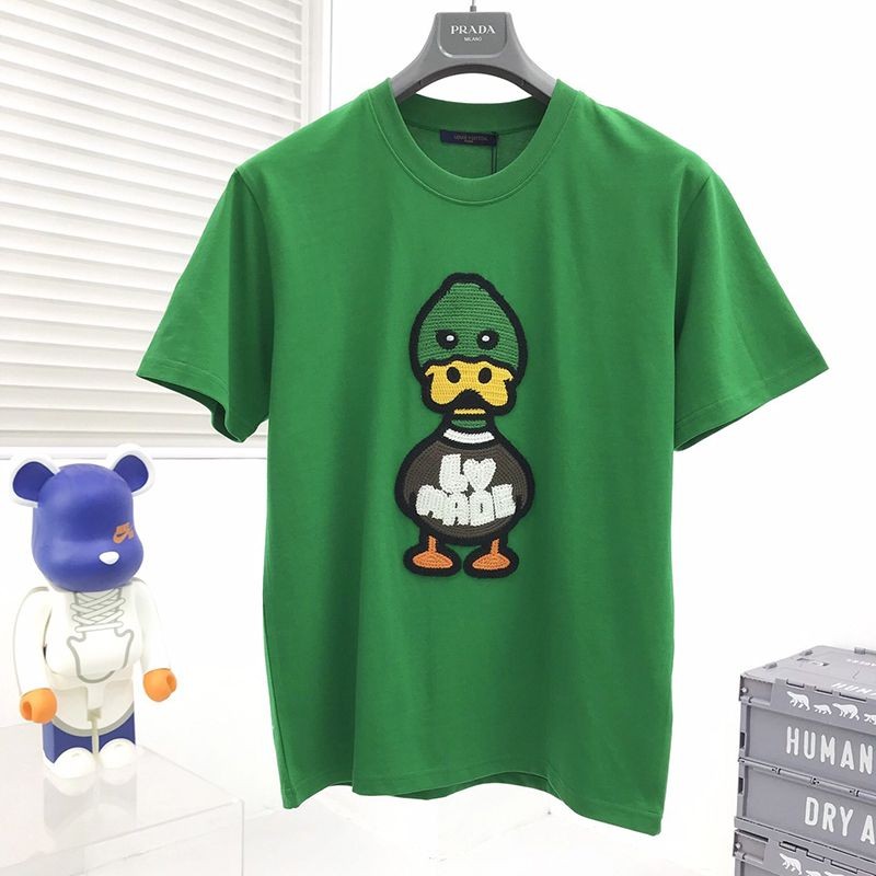 セール新作【​ルイヴィトン×NIGOコラボ】ダック クルーネック Tシャツ コピー vuv30966