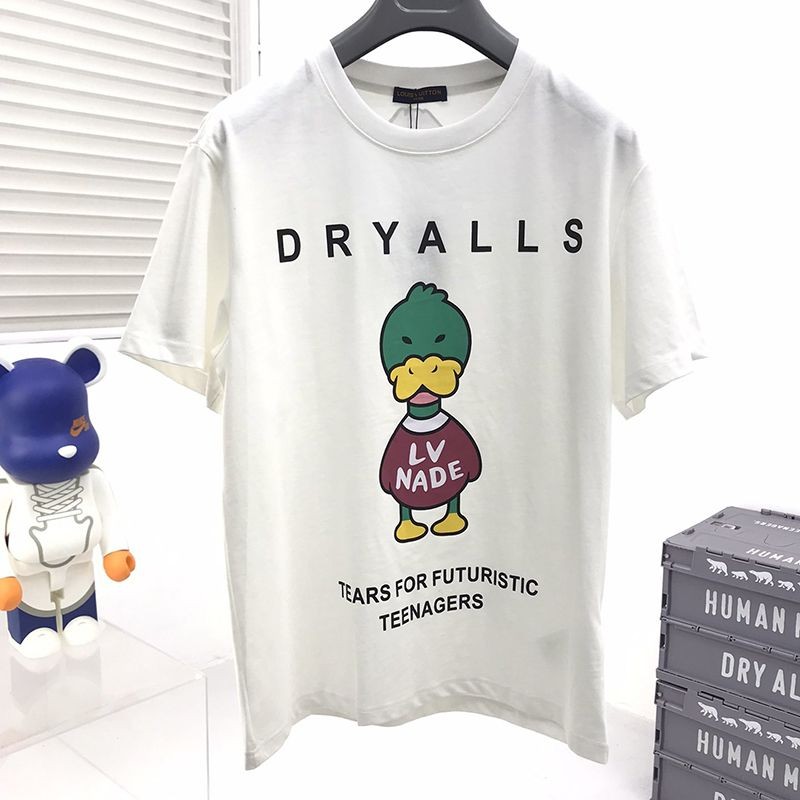 日本未入荷【​ルイヴィトン×NIGOコラボ コピー】ダック クルーネック Tシャツ vul75375