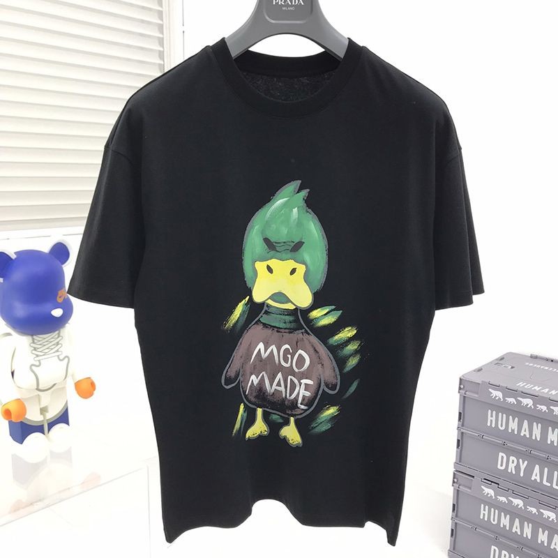 春もの新作【​ルイヴィトン×NIGOコラボ】ダック クルーネック Tシャツ スーパーコピー vuw54101