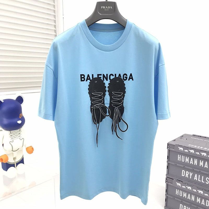 送料込【バレンシアガ コピー】ロゴ入りコットンTシャツ bab83993