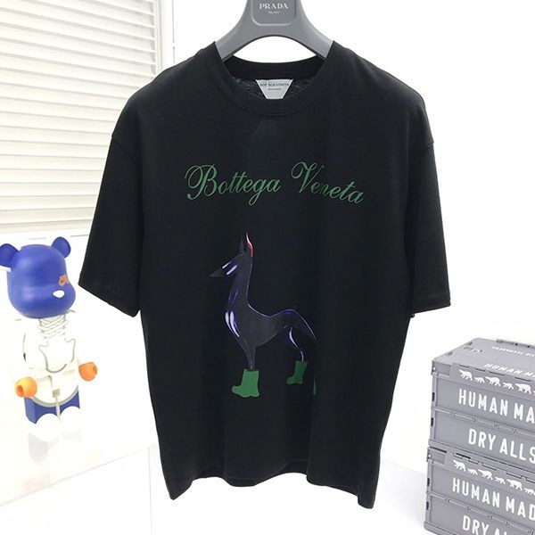 春夏新作【ボッテガヴェネタ】コントラスト ステッチ コピー Tシャツ bow70141