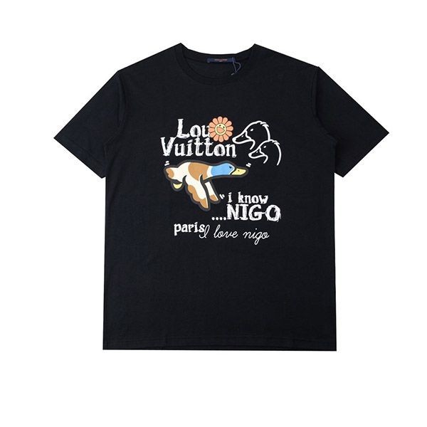 世界中で大人気♪ルイヴィトン nigo コラボ クルーネックTシャツ 偽物 ダック vut38937