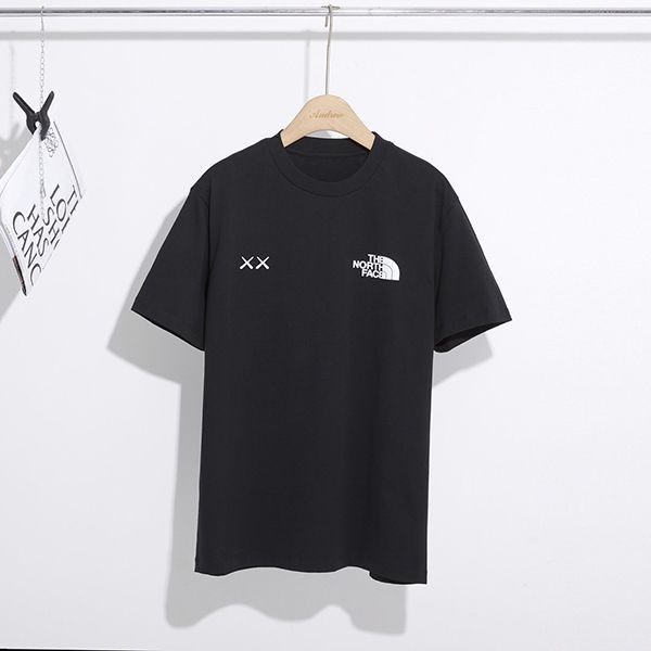 ノースフェイス XX KAWS 偽物 エンブロイダリー コットンTシャツ Noy44533