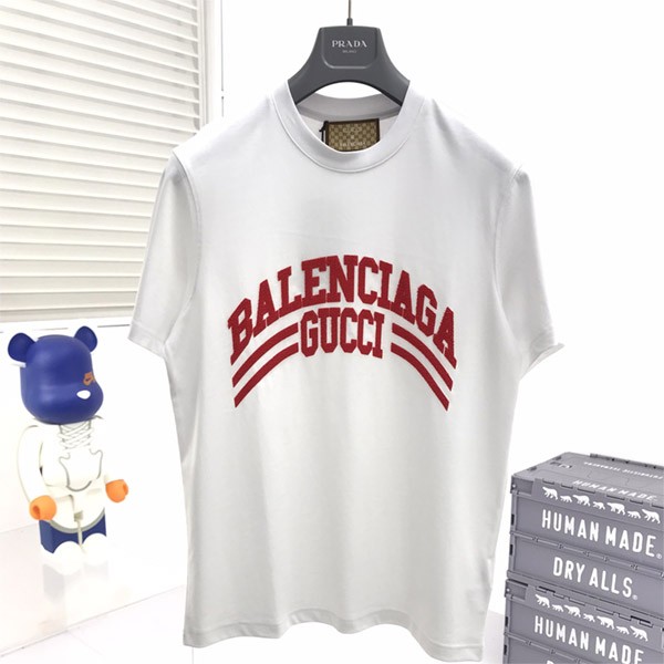 日本未入荷グッチ x バレンシアガ コピー コラボ 半袖Tシャツ gut50956