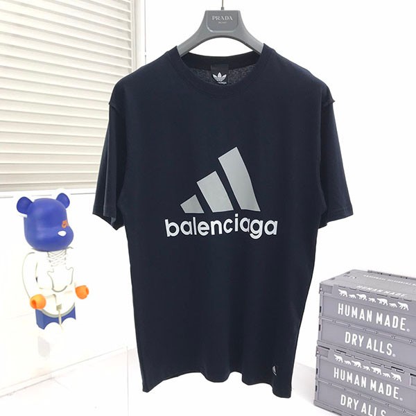 コラボ★バレンシアガ×アディダス Tシャツ コピーオーバーサイズ baj80008