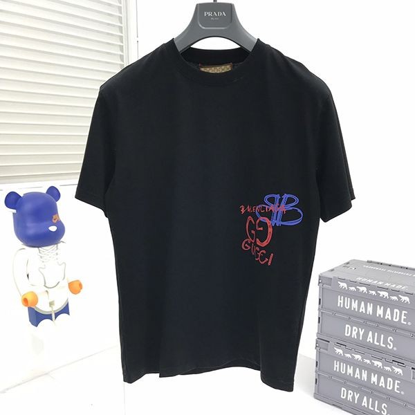 希少色バレンシアガ グッチ 偽物 Tシャツ メンズ gum55413