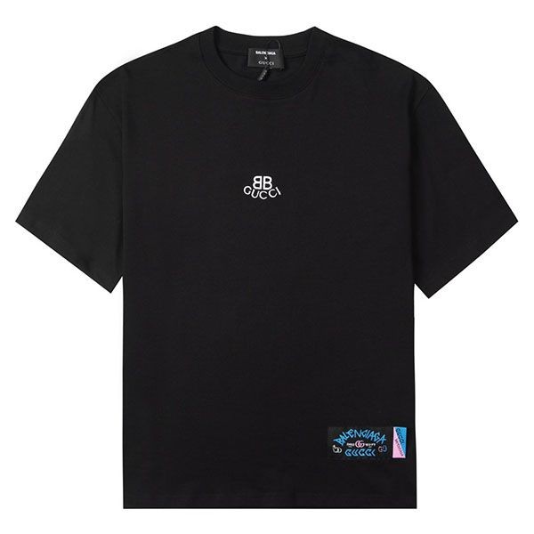 稀少 バレンシアガ x グッチ コラボ コピー Tシャツ bat69000