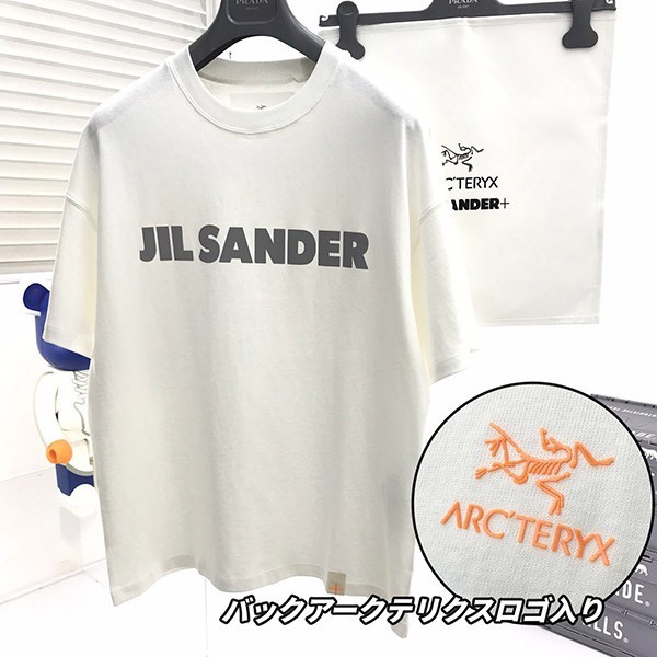 【日本未発売】ジルサンダー+ x アークテリクス 偽物 リフレクティブ コラボTシャツ 男女兼用 Jik36565