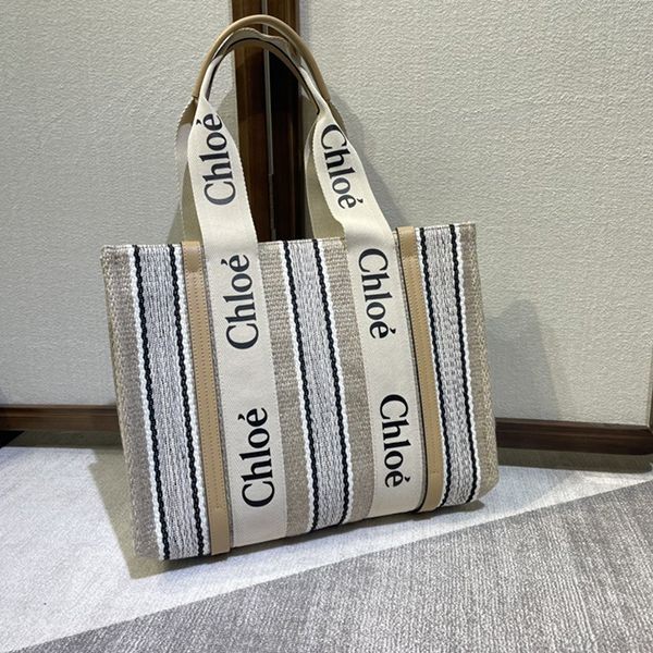 クロエ＊woody nano tote ナノ キャンバストートバッグ 偽物 chg85084