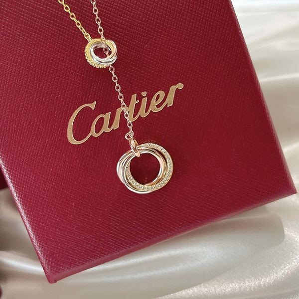 カルティエ トリニティ ネックレス コピー 18K ダイヤモンド kal33823