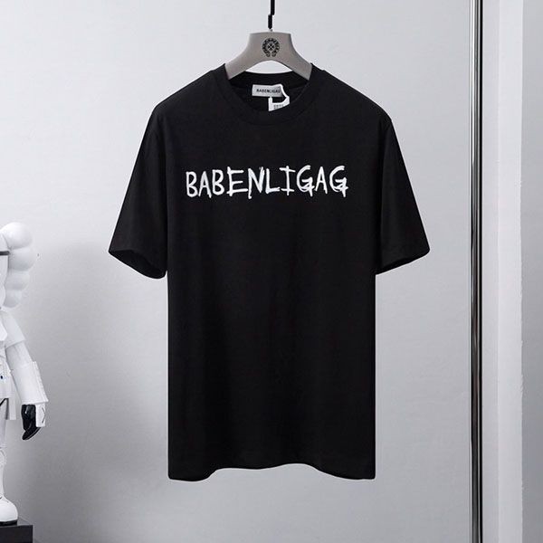 使い勝手良しバレンシアガ メンズ LOGO ミディアムフィット Tシャツ パロディ baf97377