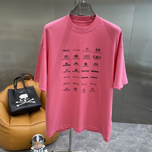 n級 おすすめバレンシアガ 偽物 ロゴ オーバーサイズ Tシャツ 半袖 bai64253