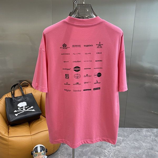 n級 おすすめバレンシアガ 偽物 ロゴ オーバーサイズ Tシャツ 半袖 bai64253