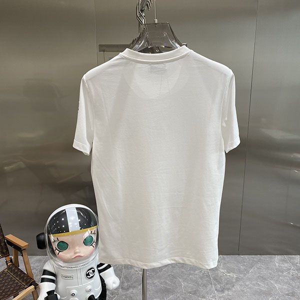 追跡付き 安いモンクレール コピー ロゴ コットン クルーネック Tシャツ 2色 moy51008