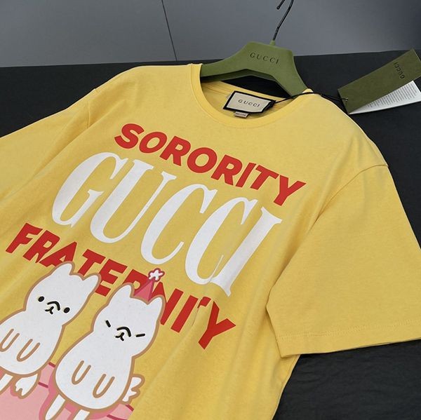 大人気！グッチ Sorority グッチFraternity プリント コピー Tシャツ gum67609