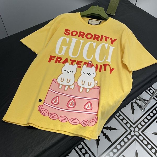 大人気！グッチ Sorority グッチFraternity プリント コピー Tシャツ gum67609