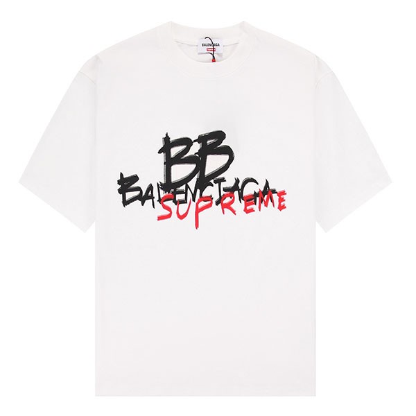 バレンシアガ シュプリーム BBロゴ Tシャツ 偽物 baj66058