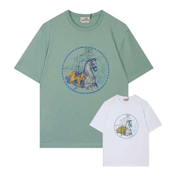 【希少♪涼し気に】エルメス Tシャツ コピー 2色 erw12324