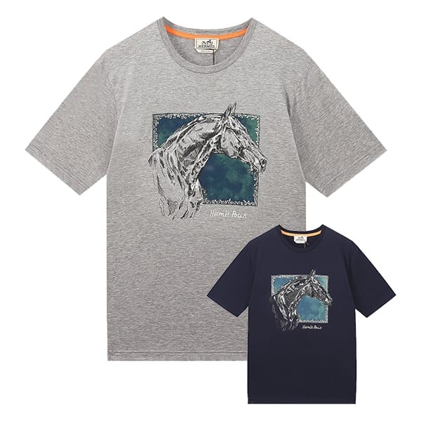 【上品な存在感♪】エルメス Tシャツ 偽物 2色 ers03095